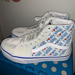 Vans SK8- HI Heart Vans (True White)